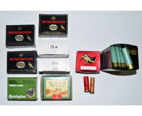 Approximately 180 10 bore shotgun cartridges including Winchester Supreme, Gamebore The Heavy Mammoth Load etc, most in origi