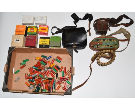 Over 250 mainly 10 and 12 bore shotgun cartridges some in Loadmaster speed loader, cartridge belt, cartridge bag etc and some