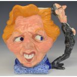 Glazed Expression limited edition 27/5000 character jug of Margaret Thatcher The First Ten Years,