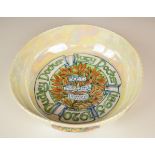 'Glasgow Girls' Arts & Crafts movement Art Deco porcelain marriage bowl by Ann Macbeth, of BSA