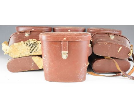 Ten Carl Zeiss 10 x 50 or similar binocular cases