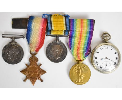 British Army WW1 trio comprising 1914/1915 Star, War Medal and Victory Medal named to 1315 Pte T Mooney, Manchester Regiment 