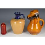 Royal Doulton advertising jug impressed Hillyard York, established 1840, height 19cm, a flambé
