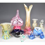 Twelve pieces of decorative glassware including Gozo, Valetta and Mdina, Isle of Wight etc,