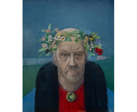 Graham Arnold,  British 1932-2019 -   King Lear;   tempera on board, signed lower left 'G Arnold' and inscribed and titled on