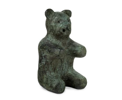 Laura Ford,  British b.1961 -   Smoking Bear, 1987;   bronze, H38 x W18.5 x D20 cm (ARR)  Note: edition 5/6  Provenance: Chri