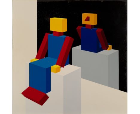Jeffery Edwards,  British b.1945 -   On Reflection, 1994-95;   acrylic on panel, signed and dated on the reverse 'Jeffery Edw