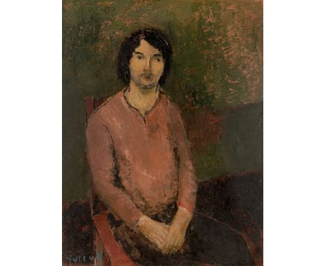 Yuriuk Ilabachi,  Cuban, 20th century -   Portrait of a man;   oil on canvas, signed lower left 'Yuriuk', 128 x 98.5 cm  Prov