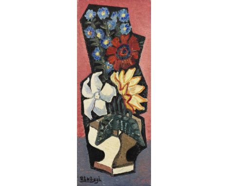 Basil Rákóczi,   British/French 1908-1979 -   Fleurs Artificielles II, 1957;   oil on canvas, signed lower left 'Rákóczi', si