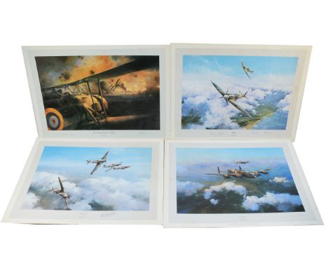 The Swordfish Attack at Taranto, print mounted on hardboard, Universal Promotions, 1979, signed in pencil by Commander Charle