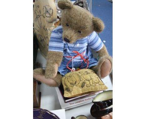 A BOYDS COLLECTORS BEAR, 'Luke' complete with original swing tag, with three books about bears, 'Bears' by Sue Pearson, 'Tedd