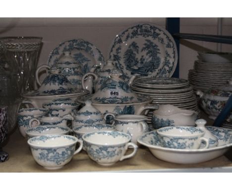 MASON'S 'ROMANTIC' DINNERWARES, to include tureens, coffee pot, teapot, plates, cups etc (over 40 pieces)