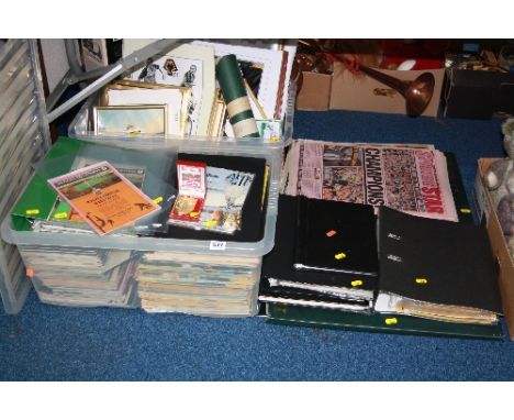 A LARGE COLLECTION OF WOLVERHAMPTON WANDERERS PROGRAMMES AND MEMORABILIA, mainly 1950's to present, programmes include home a
