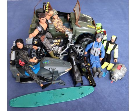 Mixed Action Man Lot, To Include Figures, Vehicles, Clothing, Etc 