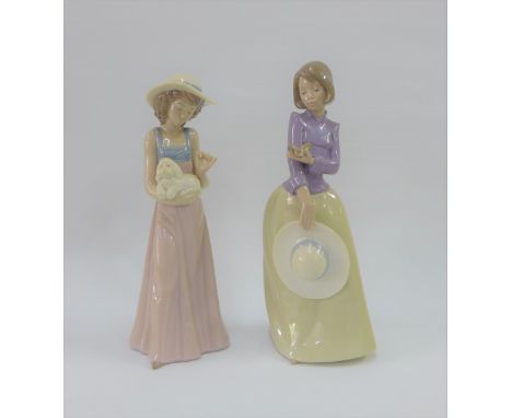 Two Nao porcelain figurines, tallest 27cm (2) 