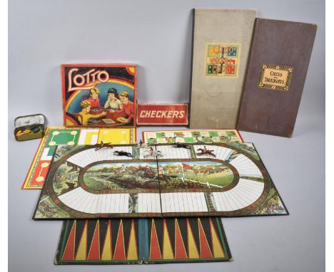 A Collection of Various Vintage Games Boards Etc 