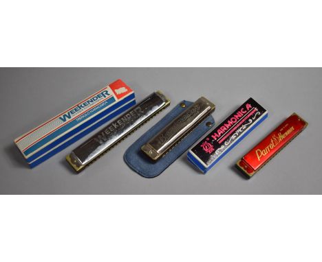 A Collection of Vintage and Modern Harmonicas 