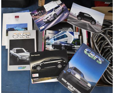 A Collection of Vintage Car Booklets and Brochures Etc