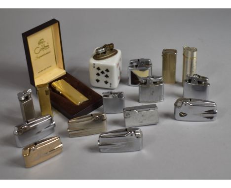 A Collection of Various Vintage Pocket Lighters, Table Lighter Etc (NB We are unable to Post Lighters) 