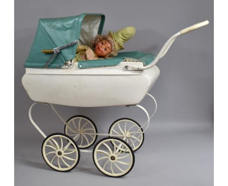 A Vintage Dolls Pram with Doll 