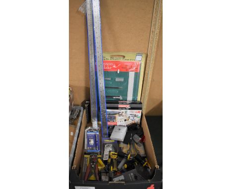 A Box Containing Various New and Unused Tools to include Studio Cutting Mat, Mini Tool Kit, Screwdriver Bit Set Etc 