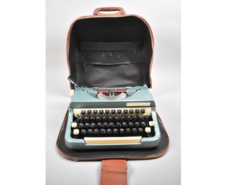 A Vintage Leather Cased Imperial Good Companion Manual Typewriter 