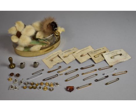 A Collection of Vintage Earrings, Hairclips, Tie Pins Etc 
