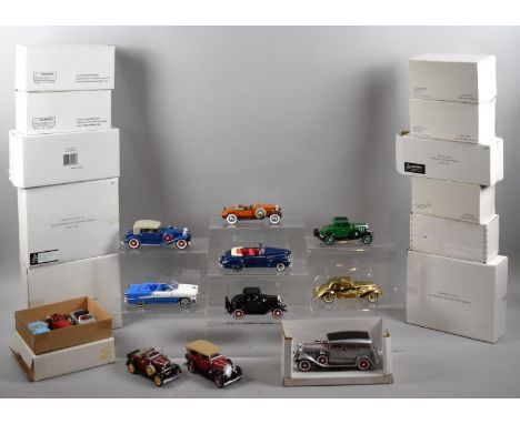 A Collection of Modern Vintage Car Models, all with Boxes 
