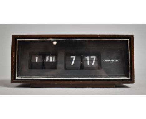 A Vintage Electric Coromatic Calendar Clock, Not Tested, 22.5cms Wide 