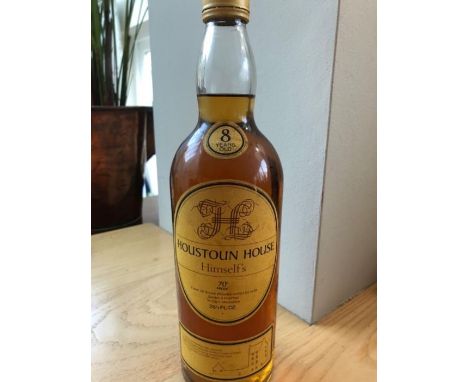 A bottle of Houstoun House Himself's 8 years old Scotch whisky