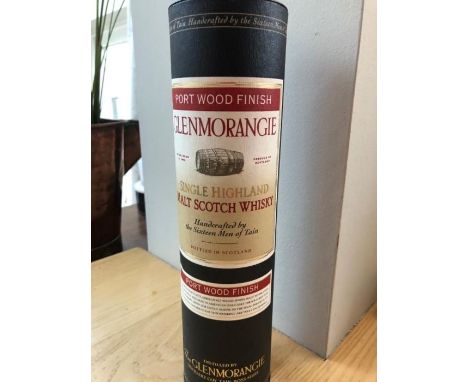 A bottle of Glenmorangie single Highland Malt Scotch whisky, Port Wood Finish