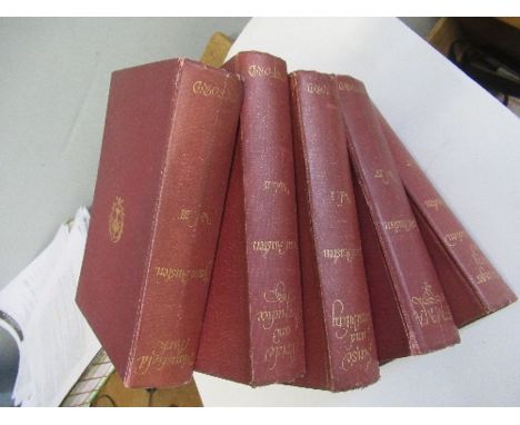 Jane Austen, The Novels, in 5 volumes 1926, in original maroon cloth bindings with gilt titles, the text based on collation o