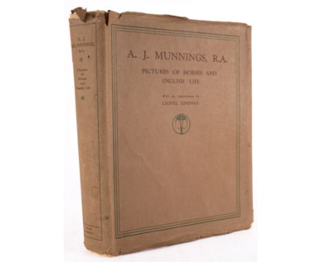 MUNNINGS, A. J - Pictures of Horses and English Life. With an appreciation by Lionel Lindsay : 28 mounted  colour plates. Oth