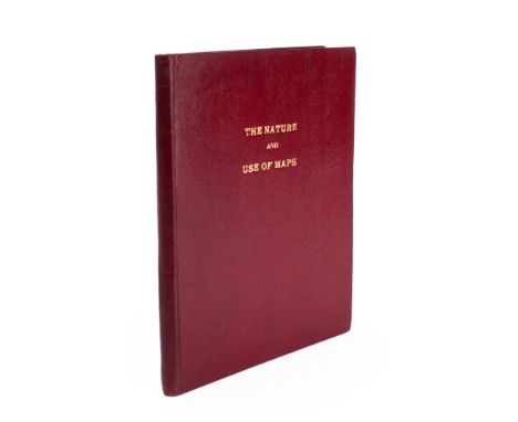 EDUCATIONAL MANUSCRIPT : " The Nature and Use of Maps." 67 pages of text and illustrations. 4to, circa early part of nineteen