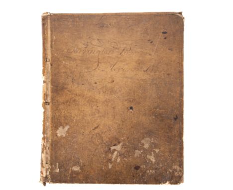 MANUSCRIPT - Accounts of John Charlesworth : Overseer of the poor of Darrington : old vellum contents have become detached fr