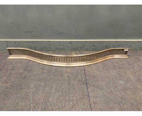 A George III serpentine steel fender135cm wide