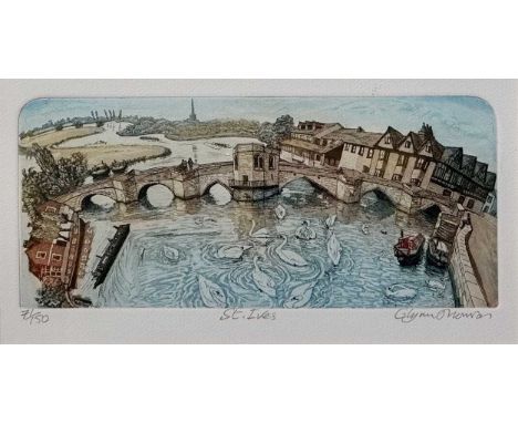 Glynn Thomas (British, b.1946) 'St. Ives'signed in pencil lower rightetching and aquatint - numbered edition 71/15015.5cm x 3