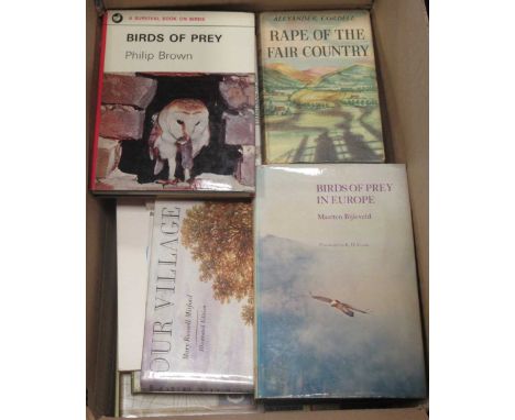Books. Local history (East Anglia), Fenlands, countryside and others similar; with a black and white print of old St Ives cat