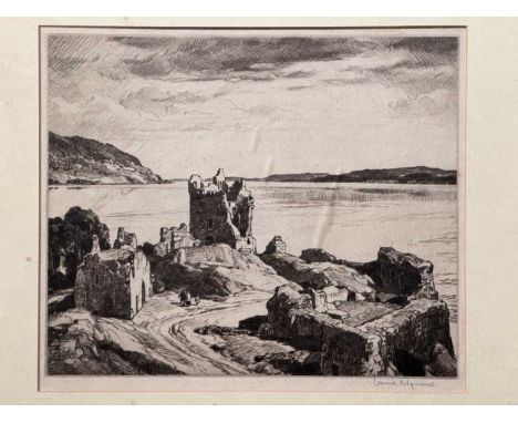 § Leonard Russell Squirrell RWS (British, 1893-1979) Urquart Castlesigned in pencil lower rightetching26cm x 31cm