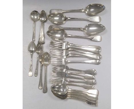A collection of silver flatware 1620g (52ozt) gross