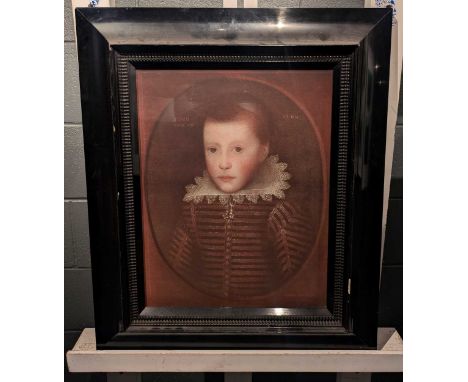 After John Milton Portrait of a childreproduction printhoused in a modern ebonized frame66cm x 56cm (frame size)