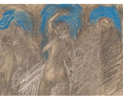 Dennis Gilbert NEAC (British, b.1922-) Female nudes dancing unsignedpencil and crayon12cm x 17cm