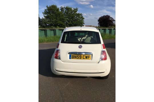 REG 59 2010 FIAT 500 1.2 MANUAL LOG BOOK PRESENT MILEAGE 94,573 SERVICE