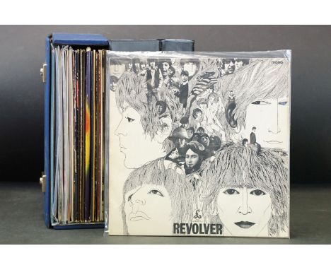 Vinyl - 22 Rock &amp; Pop LPs to include The Beatles (Revolver 605-2 / 606-2 matrices), Deep Purple (In Rock Harvest A2/B1), 