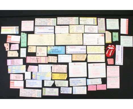 Memorabilia - Collection of ticket stubs to include Rolling Stones, Fleetwood Mac, Dire Straits, Neil Young, Jethro Tull, Elt