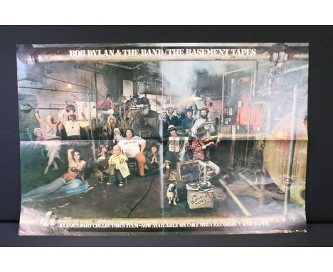 Memorabilia - Bob Dylan / The Band - the basement tapes poster.  In Vg+ folded condition.  Small tear to top, pin holes to ce