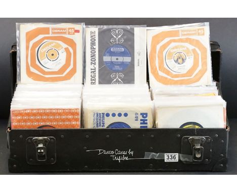 Vinyl - Approximately 300 Psych / Beat / Rock and Pop 7” singles including demos promos and foreign pressings in a nice woode