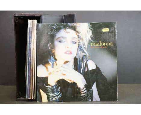 Vinyl - 10 Madonna LPs and 1 12" singles to include Holiday Ltd Edition Pic Disc 12" (W0037TP) Ex, Who's That Girl Soundtrack