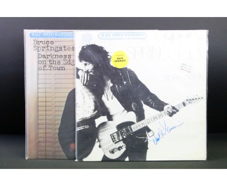 Vinyl / Autograph - 2 Bruce Springsteen Half Speed Mastered albums to include: Born To Run (CBS Records, CBSH 80959 with 2 in