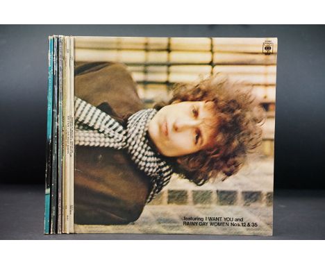 Vinyl - 9 Bob Dylan albums to include: Blonde On Blonde (double), Highway 61 Revisited, Bringing It All Back Home, John Wesle